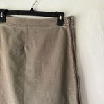 NIC+ZOE Size 8 Taupe Stretch Cotton Pencil Skirt Side Zip Neutral Workwear Tan Photo 1