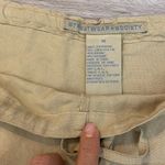 Streetwear Society 55% Linen Tan Drawstring Wide Leg Women’s Pants Size Medium Photo 4