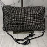 Topshop Diana Diamante Clutch Bag -Elegant Black and Silver Women's Bag Photo 4