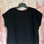 Bar III  Black Cocoon Mini Shift Dress Photo 7