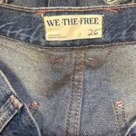 We The Free Free People  Denim Jean Shorts 26 Blue Distressed Frayed Boho Beach Photo 4