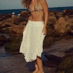 Free People  River Convertible Ivory Skirt. Size L. MSRP $88 Photo 2