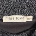 Miss Love  • Gray Long Sleeve Cowl Neck MIDI Dress Size Large Photo 3