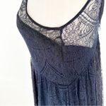 Free People Don’t You Dare Lace Black Navy Lace Shift Dress | XS Photo 93