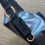 Lauren Ralph Lauren Tate black pebbled leather medium tote bag Photo 12