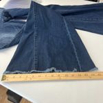 Ymi  Gigi Fit Flared Jeans Womens 3 Blue Denim Cotton Stretch High Rise Raw Hem Photo 12