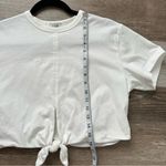 Lime women’s white cropped top size small Photo 2