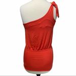 Free People ‎ Shindig One Shoulder Top Orange Large Photo 9