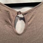 Anthropologie Ric Rac Anthropology Dress Womens Small Sleeveless Fit Flare Ruffle Cocktail tan Photo 4