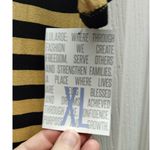 LuLaRoe NWT Size XL Julia Black Yellow Striped Bumblebee T-Shirt Dress Photo 4