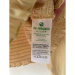 J.Crew Squareneck Smocked Featherweight Satin Cropped Top Yellow Size XL Photo 4