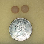 Peach Dainty Ball Stud Boho Pierced Earrings Photo 3