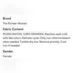 The Pioneer Woman White With Floral Flare Sleeve Blouse Top Size Large Photo 10