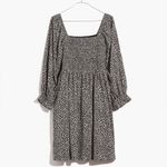 Madewell  Lucie Smocked Milkmaid Ditsy Floral Print Cotton Dress XS Photo 10