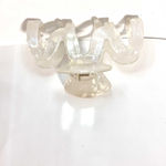 Anthropologie NEW -  Iridescent Glossy Pearl White Boho Chic Hair Claw Clip Photo 4