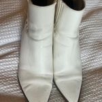 Boutique White Ankle Leather Cowboy Boots  Photo 2