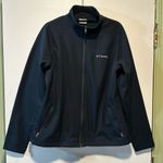 Columbia navy blue zip up softshell jacket with pockets size XL Photo 0