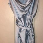 Selfie Leslie Blue Satin Mini Dress Photo 2