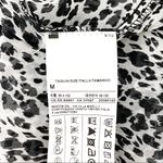 United Colors Of Benetton United Colors Benetton Animal Print Sheer Hi Lo Blouse 3/4 Sleeves Medium Photo 5