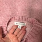 Blu Pepper Pink and White Bow Sweater Photo 2