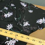 Banana Republic  women’s size 14 black floral ruffle wrap dress ties at waist nwt Photo 4