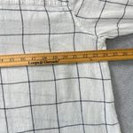 Tahari ‎ 100% Linen White Windowpane Plaid Button Up Shirt Top Women's 1X Casual Photo 5