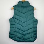 SO  Authentic Dark Green Zipper Front Puffer Vest M Photo 7