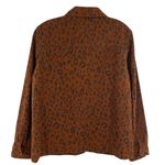 Universal Threads Universal Thread Leopard Print Denim Snap Button Jacket Shacket Photo 5