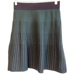 Ann Taylor  Black and Green Textured Knit Skirt‎ NWT $89 Size XSP Photo 1
