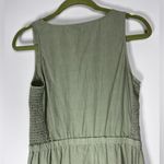 Cloth & Stone Anthropologie  Sage Green Smocked Top Tencel Long Dress Maxi Sz S Photo 10