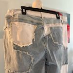 Ashley Stewart New  Womens Blue Denim Soft STRETCH Patchwork Jeans  Plus Size 18 Photo 4