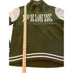 Victoria's Secret Victoria Secret Pink Olive Green 1/4 zip Pull over sweater Jacket Size XS Photo 3