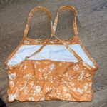 prAna  floral yellow cropped athletic top Photo 1