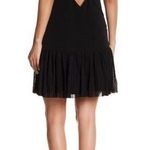 Sandro  Replay black pleated hem cross back mini dress medium Photo 1