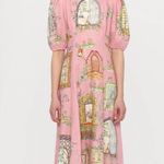 NWOT Alemais Elegant Pink Printed Maxi Dress Size 4 Photo 0