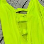 Beware Neon Yellow Biker Short Romper Photo 12