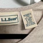 L.L.Bean SLEEVELESS LINEN TAN BEIGE EMBROIDERED DRESS 6 Photo 4