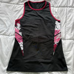 Tail Tank Top Womans Size Small Black Pink Floral Tennis Golf Yoga Outdoor Photo 0