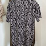 Michael Kors Purple Snake-Embossed Logo Long Top Tunic / Size XS Photo 3