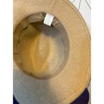 Target  Women’s Brown Beige Wool Blend Panama Fedora Hat Preppy Braid Western Photo 6