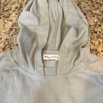 Kendall + Kylie Light Blue Textured Cropped Hoodie Photo 3