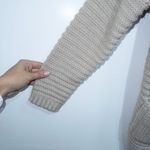 Bariano Baciano Cream Braided Chunky Knit Open Cardigan Size XL Photo 2