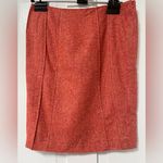 Carolina Herrera Coral Pink tweed pencil skirt size 10 Photo 0