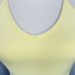 Yogalicious  Rib Seamless Tea Time Bra Yellow Size S Racerback Activewear Photo 2