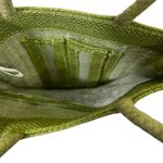 Bella Vita  Mini Tote Bag Womens OS Green Jute Coastal Vacation Boho Photo 4