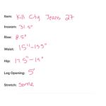 Kill City Skinny Jeans Black Mesh Panel Moto Style Women's Size 27 Photo 11