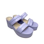 BP  Raquelle Wedge Sandal Womens Size 8.5 in Purple Slip On Platform Photo 4