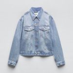 ZARA  rhinestone denim jacket NEW Photo 0