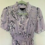 Elegant Purple Floral Maxi Dress Size 6 Photo 2
