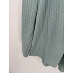 Chaser  Top Women XXL Blue Thermal Long Sleeve V-Neck Pullover Polyester Blend Photo 3